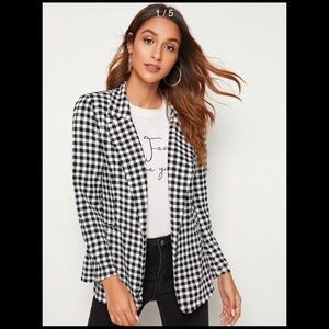 Black & White Checkered Blazers